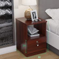 Bedside Table, Storage Box 1 Drawer Design, More Storage Space, Lockable Design, Modern Side Table,18/12. 