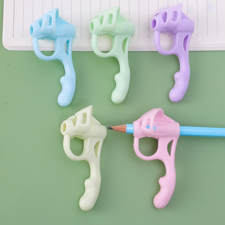 1/5pcs%20Silicone%20Pencil%20Grips%20Three%20Fingers%20Fixed%20Handwriting%20Posture%20Correction%20Grip%20Trainer%20Kids%20Pencil%20Holder%20Writing%20Grip%20-%20Image%207
