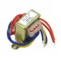 6V-0-6V 0.6A Power Transformer (Input: 220V/50Hz - Output: 6V-0-6V 600mA) - Multi Plug - Multi Plug. 