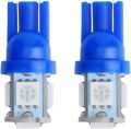 2 Pieces 5 LED SMD Parking Bulb 12v Package Universal Motorcycle Car Indicator Bright Lamp - Blue. 