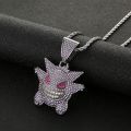 Pokemon Anime Gengar Figures Funny Necklace Pendant Cartoon Dolls Jewelry Girls Necklace Toy Pikachu Model Accessories Kid Gift. 