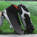 【selevn roind】 ZHENZU Size 35-45 Men Boys Soccer Shoes Football Boots High Ankle Kids Cleats Training Sport Sneakers Football Shoes.