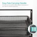 Metal Desk Organizer Stacking 3 Layer Office File Tray. 