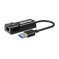 USB 3.0 to 10/100/1000 Mbps Gigabit RJ45 Ethernet LAN Network Adapter. 