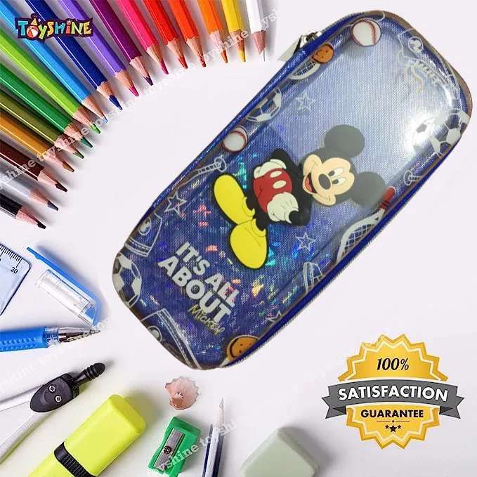 Qitong%20Micky%20Mouse%20blue%203D%20Pencil%20Case%20pencil%20Box%20with%20Compartments%20-%20Kids%20Large%20Capacity%20School%20Supply%20Organizer%20Students%20Stationery%20Box%20-%20Girls%20Boys%20Pen%20Pouch%20-%20Image%202