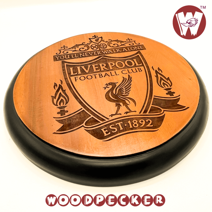 Liverpool%20logo%20Sports%20wall%20matt%20Black%20border%20%208x8/%2012x12%20inch%20Round%20engraved%20mahogany%20wood%20-%20Image%203