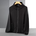 UPF 50+ UV Sun Protection Clothing Men Hoodie Windbreaker Breathable Ultrathin Sunscreen Jacket Outdoor Fishing Running Jacket.