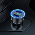 Dual USB Voltage Digital Display Mini Car Charger For Iphone Android Tablet Truck Vehicles 12-24V Fast Charging Power Adapter Tetuo. 