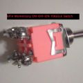 6Pin Momentary ON-OFF-ON TOGGLE Switch 3 Terminal 15mm Long Head AC 250V 15A 6 Pin 3 Positions SPDT ON-OFF-ON Miniature Toggle Switch. 