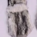 3 In 1 Women Men Fluffy Plush Animal Wolf Leopard Hood Scarf Hat with Paws Mittens Gloves Thicken Winter Warm Earflap Bomber Cap. 