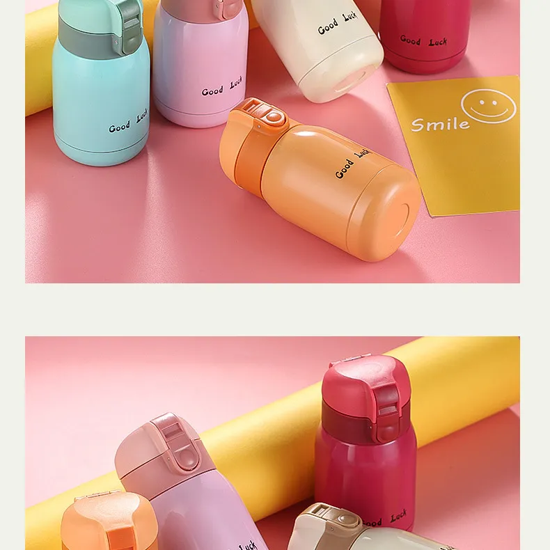 200ml/350ml Cute Candy Mini Thermos Cup Kids Cartoon Hot Water