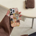 Creative cartoon anime personality girl style Case iPhone 16 Pro max 15 Pro 13 12 11 Pro Max iPhone14 hard Cover.