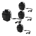 4X Waterproof DIY 6X 18650 Battery Case Box Cover with 12V DC and USB Power Supply for Bike LED Light Cell Phone Router.