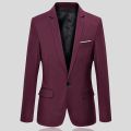 Men Blazers Slim Autumn Suit Blazer Business Formal Party Male Suit One Button Lapel Casual Long Sleeve Pockets Top Plus Size. 
