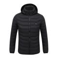 4 Heated Vest Jacket Fashion Men Women Coat Clothes Intelligent Electric Heating Thermal Warm Clothes Winter Heated Hunt-Black. 