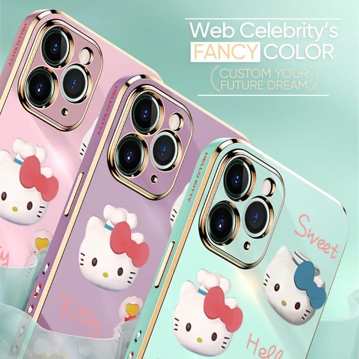 Hontinga%20for%20OPPO%20A16K%20A16E%20Back%20Cover%20+%20Free%20Lanyard%20Luxury%206D%20Plating%20Cartoon%20Cute%20Kitty%20Side%20Pattern%20Case%20Soft%20Silicone%20Square%20Phone%20Cases%20-%20Image%204