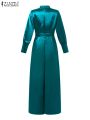 Women Satin Silk Jumpsuits Turtleneck High Waisted Playsuit Long Sleeve Long Romper Wide Leg Pant Overalls.