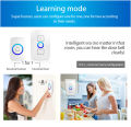 Aubess M525+F51 New Home Wireless Doorbell Waterproof Self-powered Button Smart Door Bell Sets Home Welcome Friend Outdoor House Chime Receiver. 