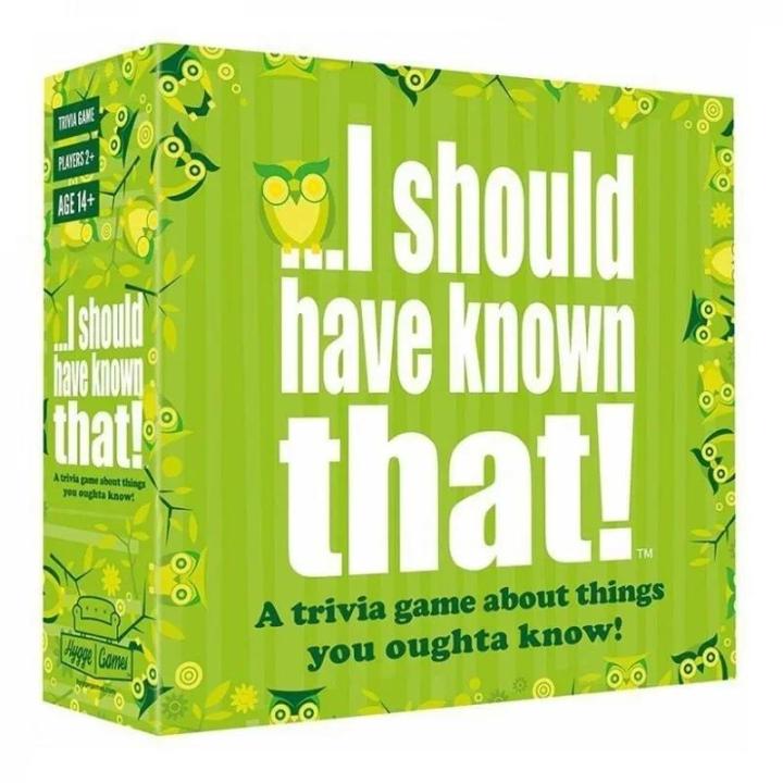 I%20Should%20Have%20Known%20That!%20Trivia%20Game%20Green%20Board%20Game%20110%20Cards%20With%20400%20Questions%20About%20Things%20That%20You%20Should%20Know%20Card%20Game%20-%20Image%202