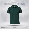 Fabrilife Premium Double PK Cotton Polo - Green.