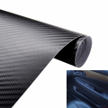 2 Pcs Sticker Black Carbon Fiber (18"×3" )Vinyl Wrap Texture for modification self adhesive DIY Decor Bike ,Motorcycle,Car stickers any purpose. 