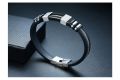 Stainless Steel Bracelet Men Wrist Band Black Link Punk Wristband Stylish Gift.