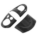 Steering Wheel Trim, Carbon Fiber Look Steering Wheel Panel Cover for Cooper R54 R55 R56 R60.