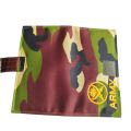 Wallet For Men Army Military Color Men's Army Camouflage Wallet Card Purse with safty Chain, green, one size. 