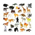 6PCS Plastic Wild Animal Toy Set - Multi Color - Baby Toys. 