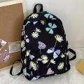 Nylon School Backpack Butterfly Teens School Bag for Girls Backpack Women Bookbags Student Schoolbag Large Black Cute Bagpack.