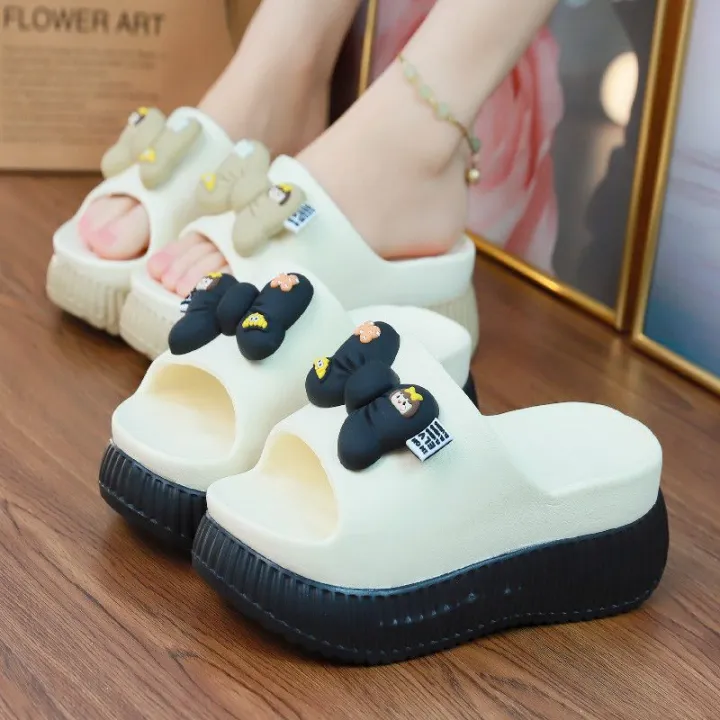 2024%20Eva%20slippers%20bowknot%20women's%20outdoor%20green%20slides%20sweet%20backless%20beach%20shoes%20woman%20wedged%20platform%20mules%20elevator%20slippers%20-%20Image%206