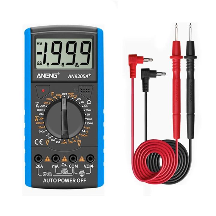 Professional Multimeter Digital Multimeter Tester Manual Range Voltage Meter True RMS Transistor Tester Electrician Tool