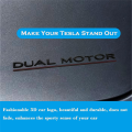 For Tesla Model 3 Y X S Dual Motor Emblem - 3D Dual Motor Badge Sticker Decor Performance Badge Parts Accessories. 