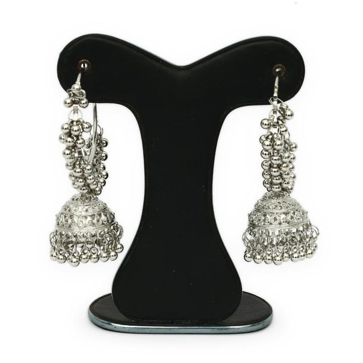 মেয়েদের/স্টাইলিশ কানের দুলের জন্য ইন্ডিয়ান পার্ল ঝুমকা কানের দুল কানের দুল/কানের দুল