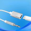 1pcs 3.5mm Male To Type-c Female Headphone Aux Cable Converter Type-C To Jack Converter Earphone Audio Adapter Cable Accessories. 