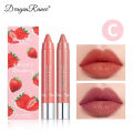 Dragon Ranee 2pcs/set Moisturising Crayon Lipstick Pencil Long Lasting Moisturising Lip Liner Solid Fruit Lip Nectar.