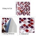 Vividtiles Self Adhesive Mosaic Tile Wall decal Sticker DIY Kitchen Bathroom Home Decor Vinyl. 