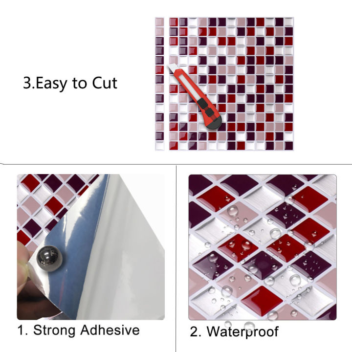 Vividtiles%20Self%20Adhesive%20Mosaic%20Tile%20Wall%20decal%20Sticker%20DIY%20Kitchen%20Bathroom%20Home%20Decor%20Vinyl%20-%20Image%203