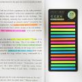 New 300 heet Rainbow Color Index Memo Pad Extra Thin Fluorecent Note ticker Yao tore.