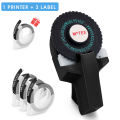 Motex E101 Label Printer similar to Dymo 12965 3D Embossing Label Maker DIY Manual Adhesive Sticker Printer or 9mm Dymo 3D Tape minghao.