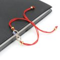 BPPCCR Cubic Zirconia Digital 8 Infinity Lucky Red Rope Thread String Charm Bracelets For Women Evil eye Pulseira Lovers Gifts. 