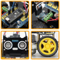 Programming education 2 ultrasonic obstacle avoidance car robot kit. 