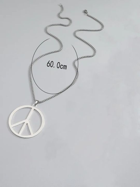 Peace%20Sign%20Necklace%20Hippie%20Necklace%20For%20Men%20Women%20Stainless%20Steel%20Chain%20Necklace%20Peace%20Charms%20Jewelry%20Gift%20-%20Image%203