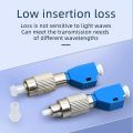 4Pcs Visual Fault Locator Adapter, Hybrid Fiber Optic Connector Adapter,Single Mode 9/125Um FC Male to LC Female Adapter. 