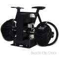 2X Flip Clock Retro Style Bicycle Shaped Flip Clock Classic Mechanical Desktop Clock, Digital Display.