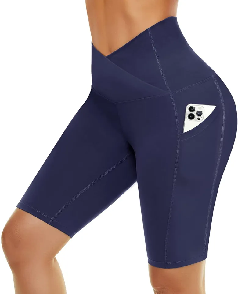 CAMPSNAIL Biker Shorts for Women with Pockets IN Plus Size