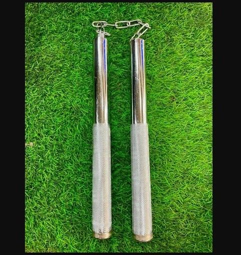 Stainless Steel Stick with Body Exercise (Size: 10.5 +10.5 = 21 inch Weight: 410 Gram)
