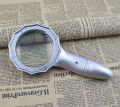4X 75mm Hand-held Magnifiers with 6 LED Umbrella-type Magnifier Lens Illuminated Pocket Magnifier. 