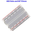 Breadboard 400 Point Solderless PCB Small Test Bread Board (85*55mm).
