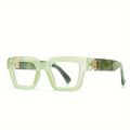 Marble Vein Square Frame Clear Lens Glasses Minimalist Fashion Computer Glasses Spectacles For Women Men. 